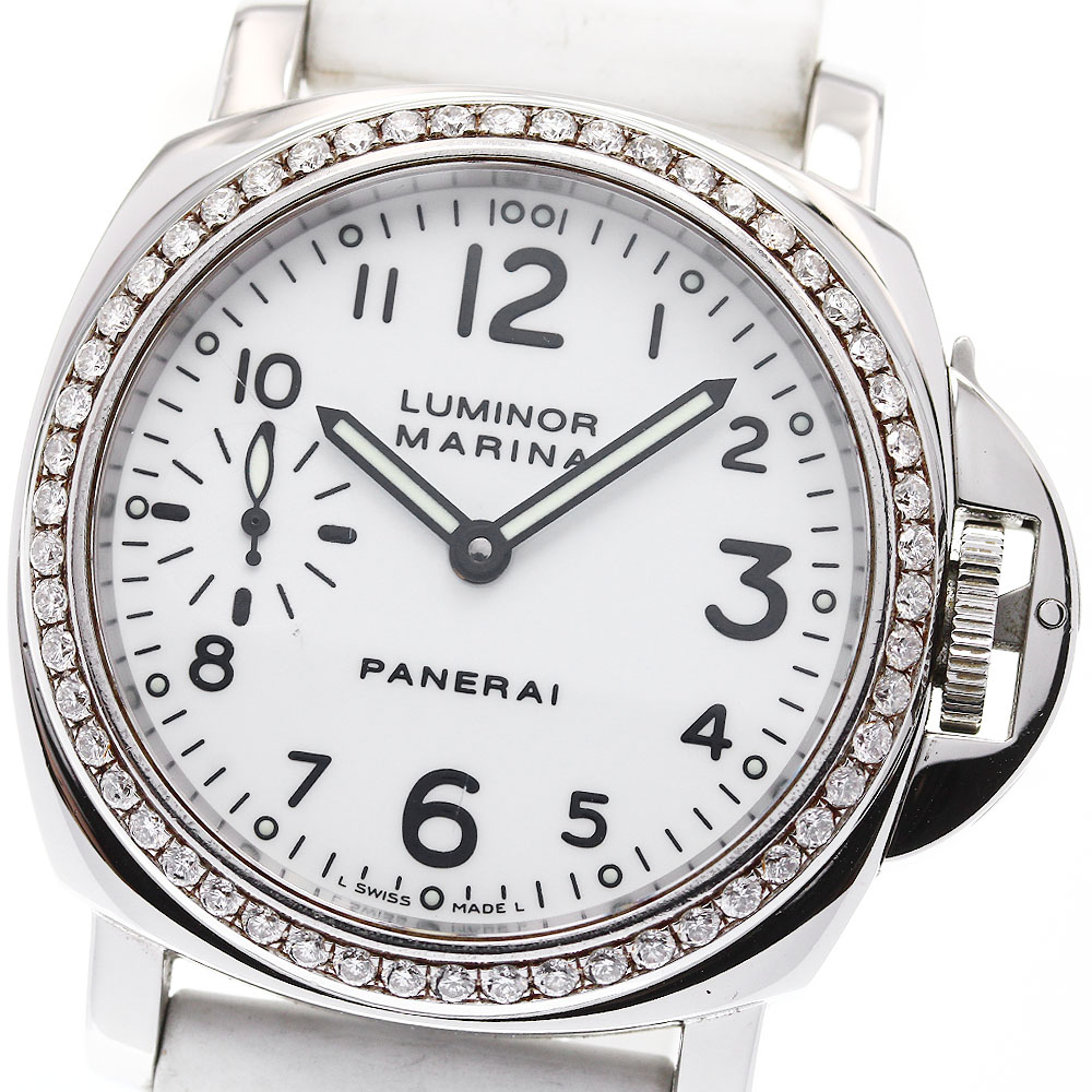 パネライ PANERAI PAM00003 ルミノール マリーナ スモールセコンド アフターダイヤベゼル 手巻き メンズ _823285【中古】