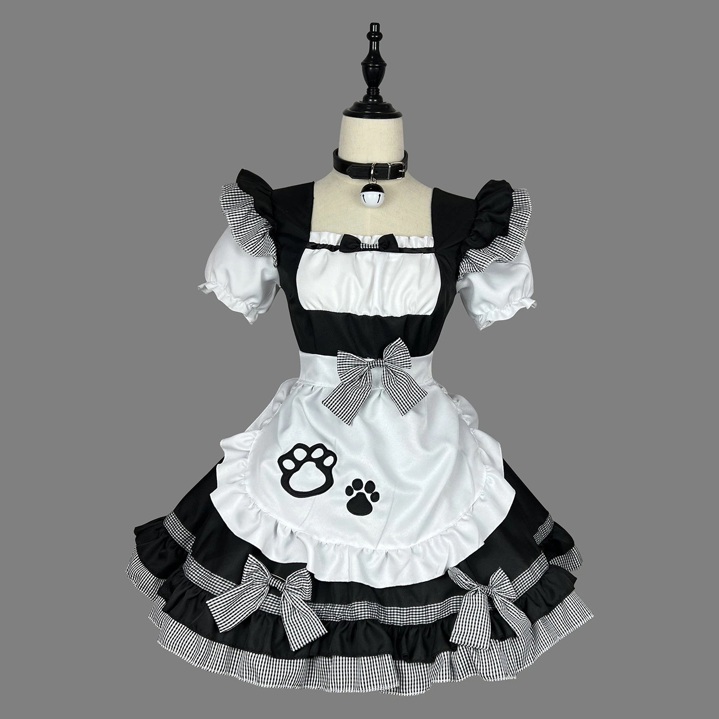 【今日限定】新作 猫耳メイド服 COSPLAY プラスサイズ女性用衣装日本風キュートなメイド白黒クラシックメイド