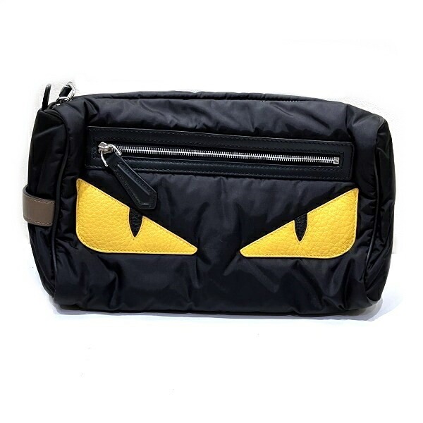 フェンディ FENDI バグズアイ モンスター 7VA494 トラベルポーチ ポーチ バッグ【中古】