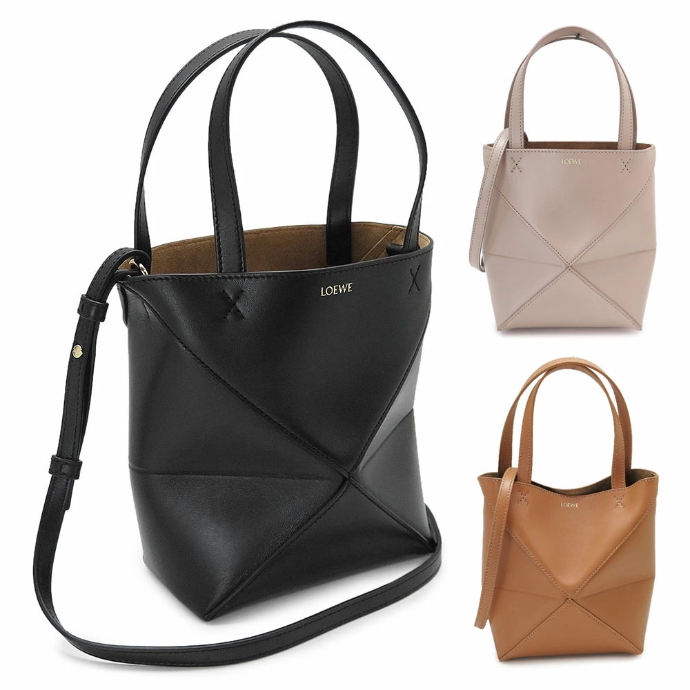 トートバッグ レディース A657V25X01 パズル フォルド トート ミニ ハンドバッグ ショルダーバッグ レザー 2025年春夏新作