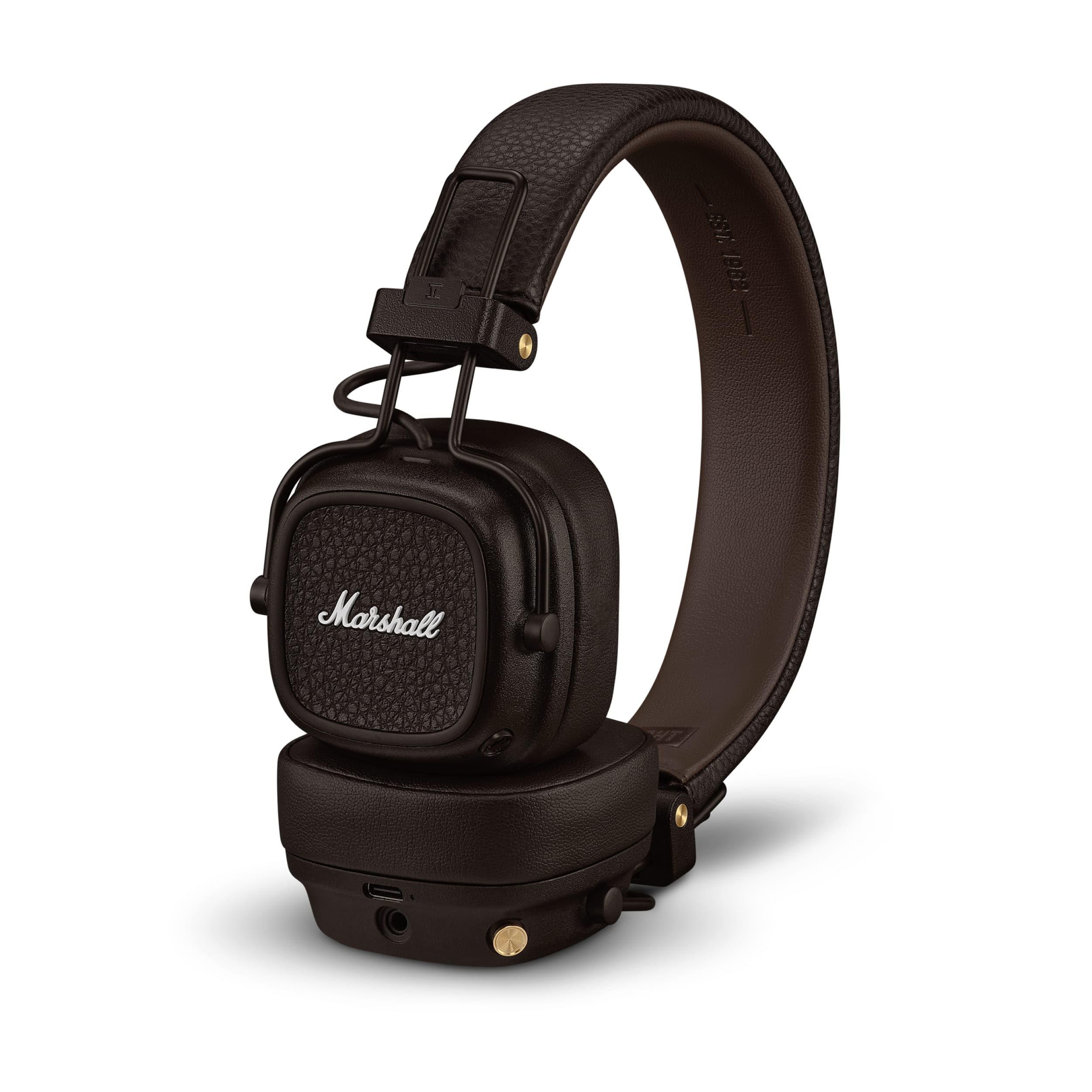 Marshall ワイヤレスオンイヤーヘッドホン Major V ブラウン Bluetooth / 連続再生100時間 / Qi充電対応/通話対応 【国内正規品】
