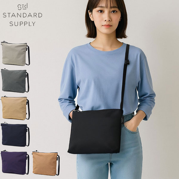 正規取扱店 ショルダーバッグ レディース メンズ 斜めがけバッグ 斜めがけ サコッシュ 小さめ きれいめ ミニ ブランド 軽量 軽い A5 日本製 SIMPLICITY ZIP SHOULDER