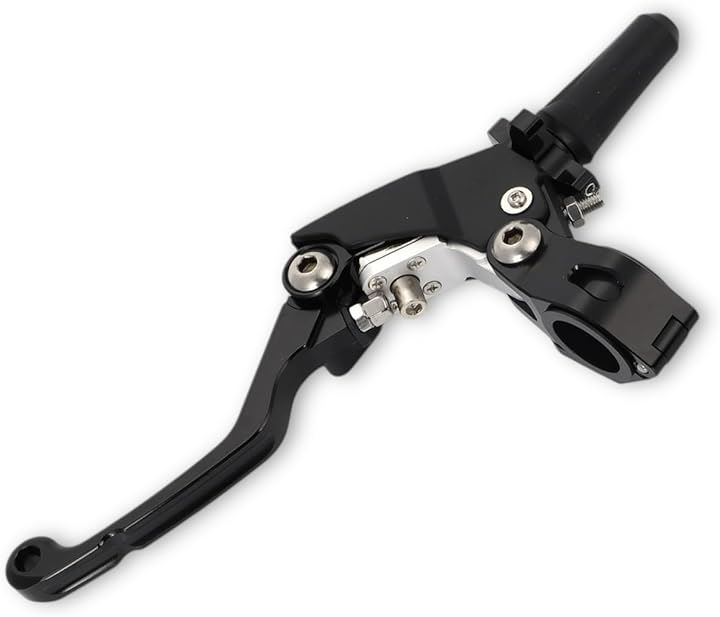 ウルトラライト クラッチ レバー ピボット パーチ セロー250 ハンドル径22.2mm ワイヤータイコΦ8mm 対応 軽クラ ウルトラクラッチ 汎用 社外品(ブラック)