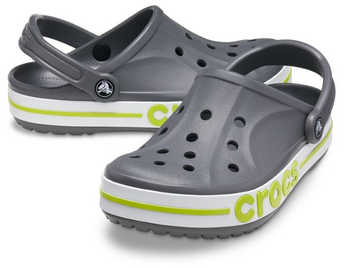 CROCS 205089-0GX-M8 バヤバンド クロッグ（スレートグレー/ライムパンチ・サイズ：M8/W10(26.0cm)） 2050890GXM8