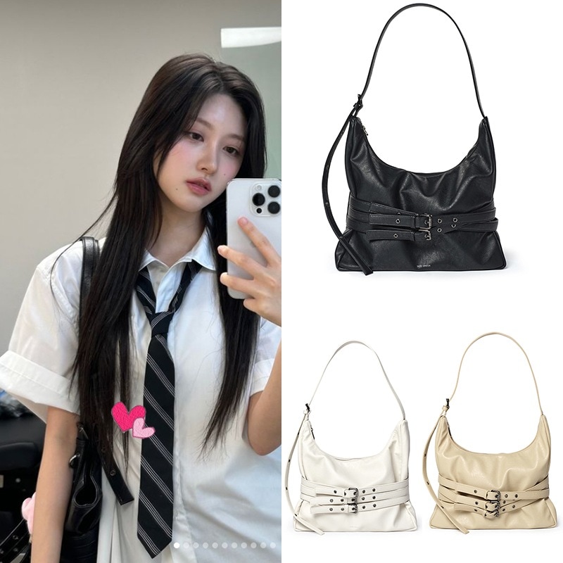 [IVE ガウル着用]TRIO BELT MUG BAG L NAPPA