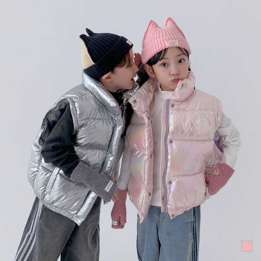 【ホログラムオーロラダウン (2way)】 韓国 / 子供服 / キッズ服 / 男の子 / 女の子 / ベビー服