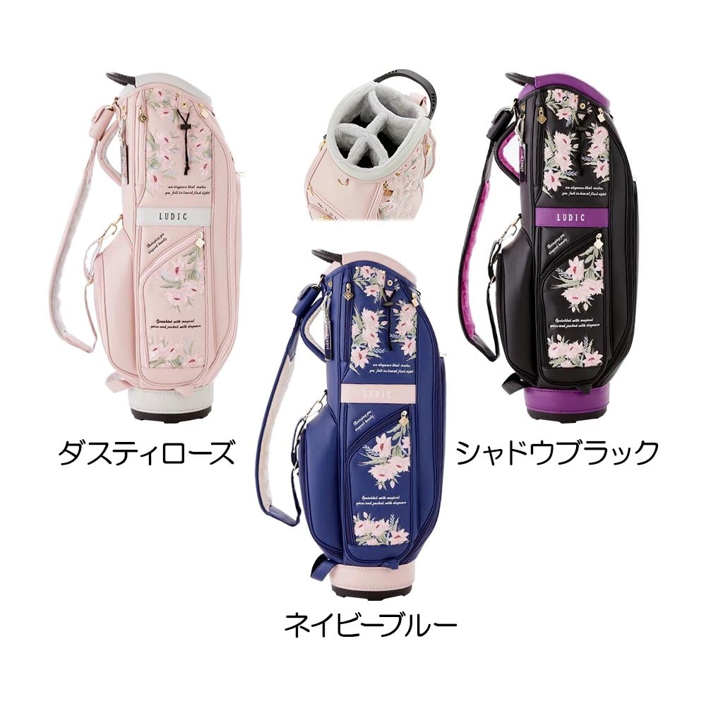 LUDIC ルディック ゴルフ レディース キャディバッグ LD-004 フラワー コレクション
