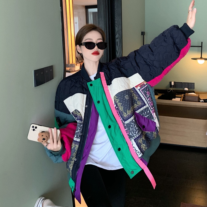 レディース 2カラー ボアブルゾン ボアジャケット キルティング もこもこ