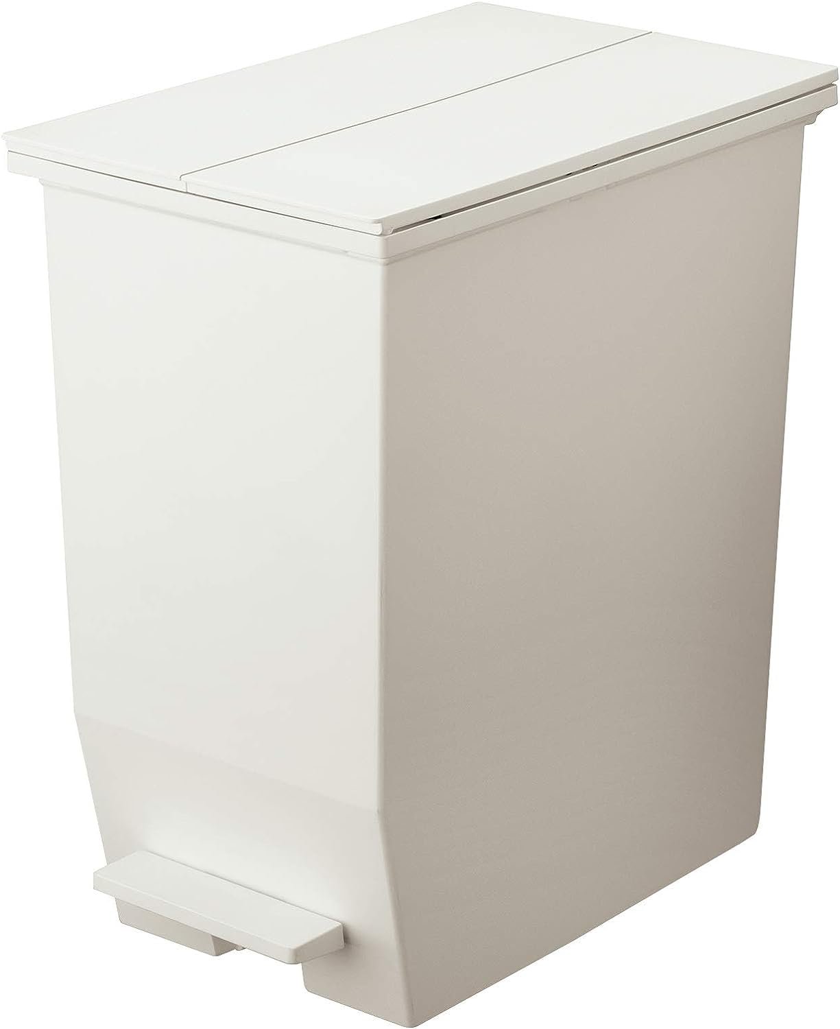 リス ゴミ箱 ペダル式 棚下 両開き ソロウ ペダルオープン ツイン 45L ホワイト 抗菌 防汚 加工 日本製