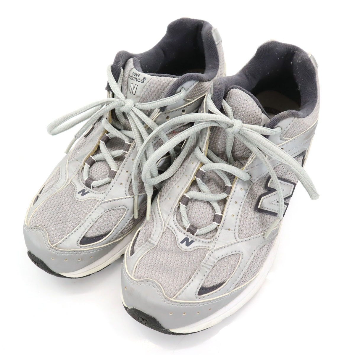 412 スニーカー 25 グレー メンズ 古着