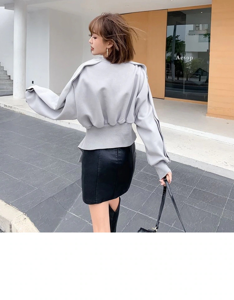 トップス プルオーバー トレーナー 袖あり 長袖 ラウンドネック 襟なし アシンメトリー 切り替えデザイン かわいい 大人可愛い きれいめ シンプル カジュアル 大人 上品 おしゃれ お洒落