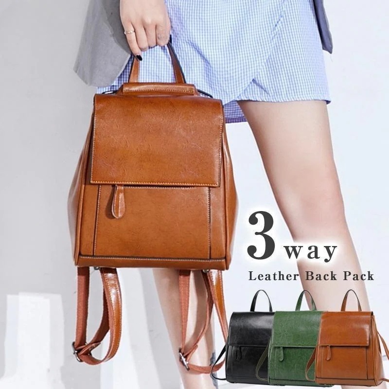 リュック レディース 革 バックパック 可愛い 3way ショルダーバッグ おしゃれ 革製 感 かっこいい ギフト 軽い コンパクト