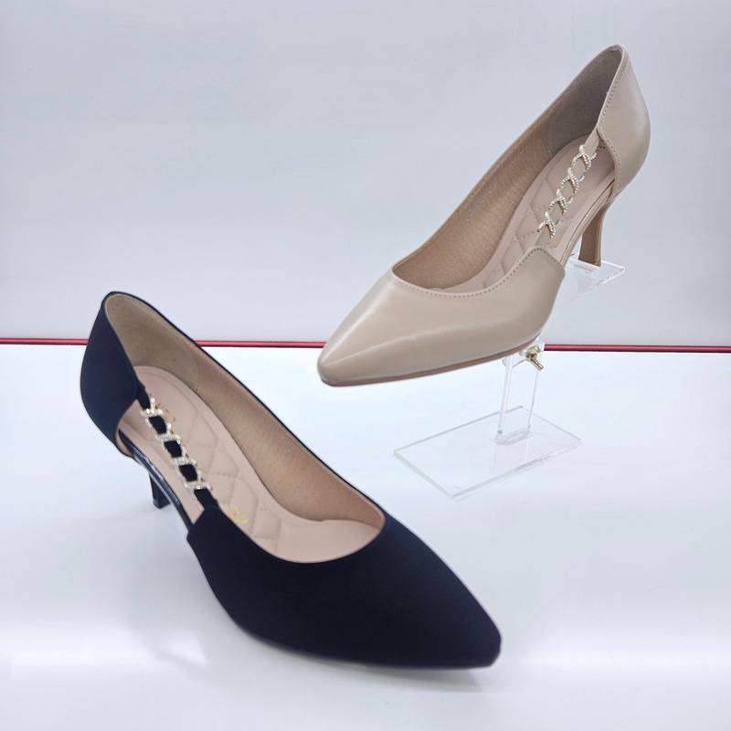 女性アウトサイド装飾7CMパンプスLCWD64U613_DJ