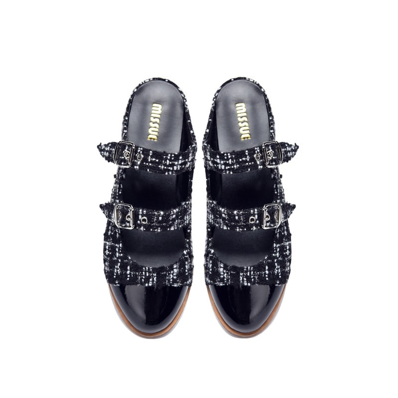 ストラップミュール[ツイード]