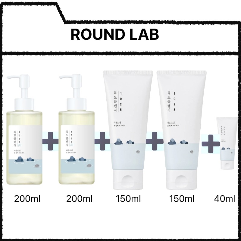 [1+1]1025 独島 クレンザー 150ml x 2個+40ml + クレンジングオイル 200ml x 2個./鎮静/敏感肌/韓国コス/