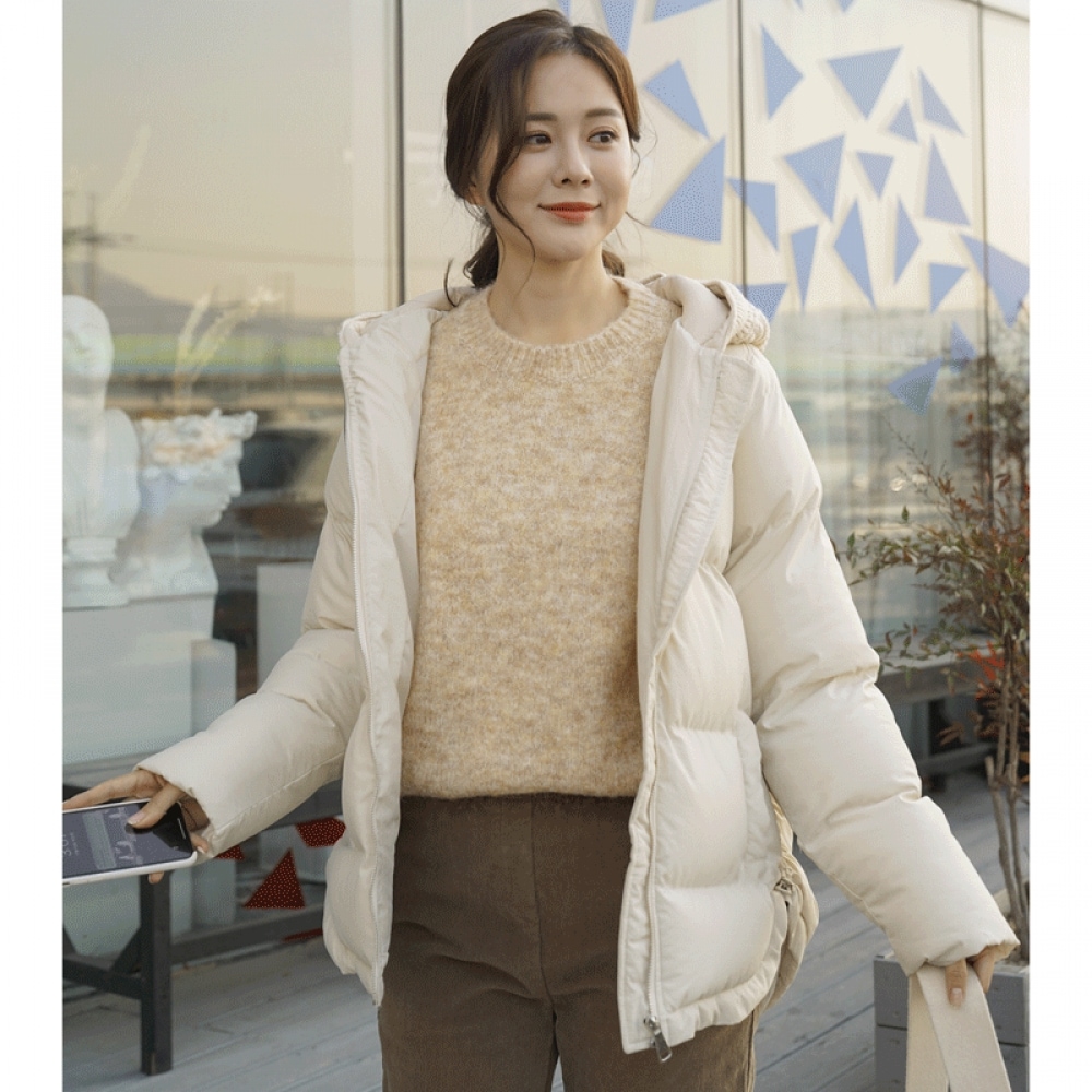 クリック&ファニースキットフード付きパッド入りジャンパー