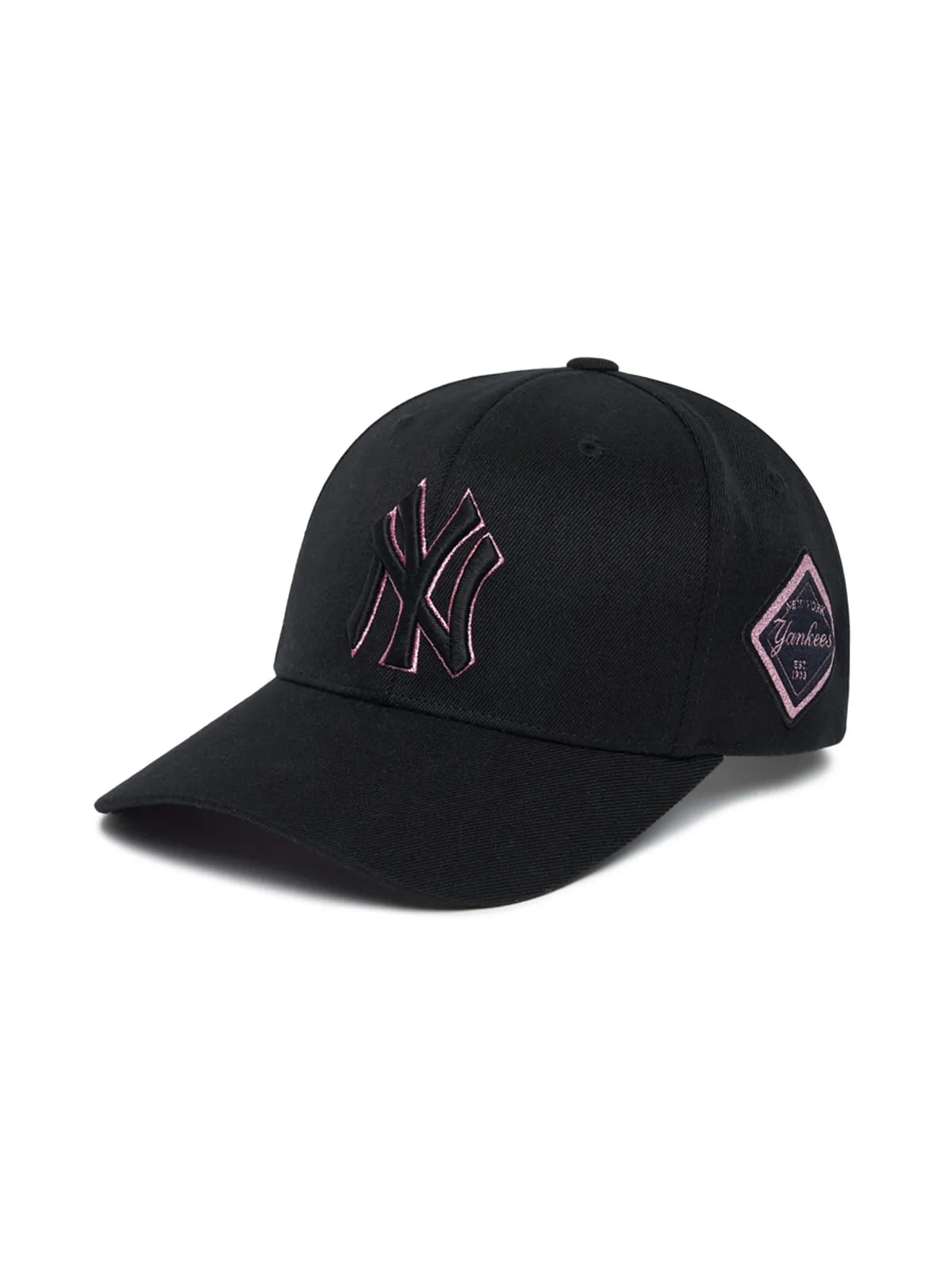 ダイヤモンド ストラクチャー ボールキャップ NY (Black)
