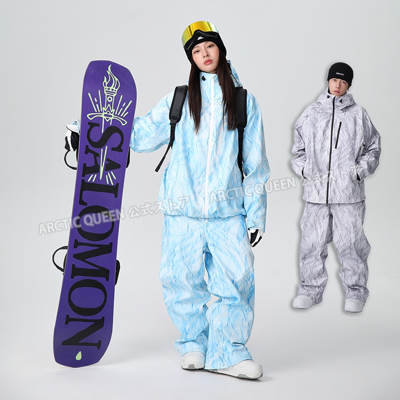 2024新作 スノーボードウェア 上下セット メンズ レディース 撥水/防風/保温 男女通用 スキーウェア アウター ジャケット パンツ