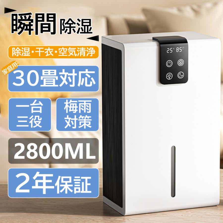 2024新品 除湿機 衣類乾燥 小型 空気清浄機 ペルチェ式 強力 コンプレッサー式 部屋干し コンパクト電気代 静音 マイナスイオン機能 省エネ 梅雨対策