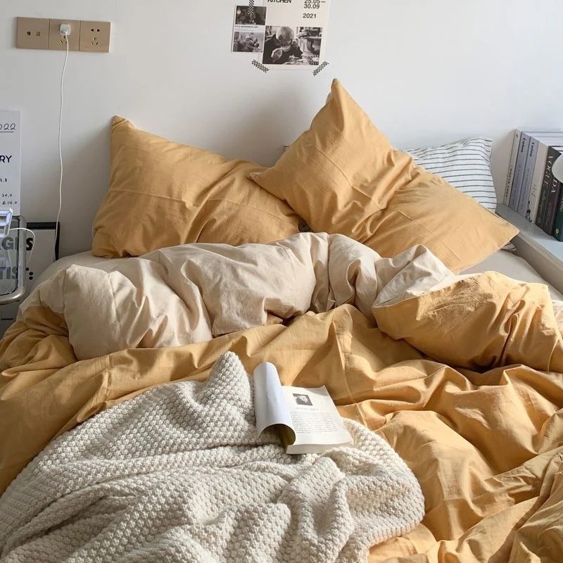 福袋を1枚プレゼント寝具ベッドマットレス布団カバーシーツ敷パッド布団カバーシンプル 無地 4点 洗える 掛け布団カバー ベッドシングル 寝具 4点セット