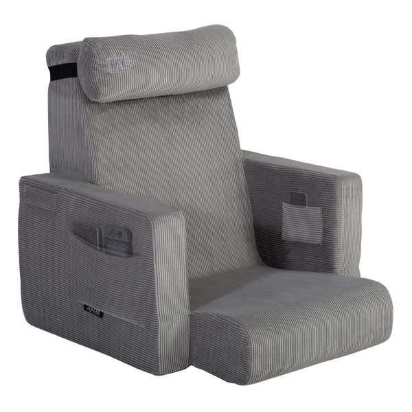 運べるスマホソファー 幅71×奥行き81×高さ75.5cm/グレー LFS-800N-GY