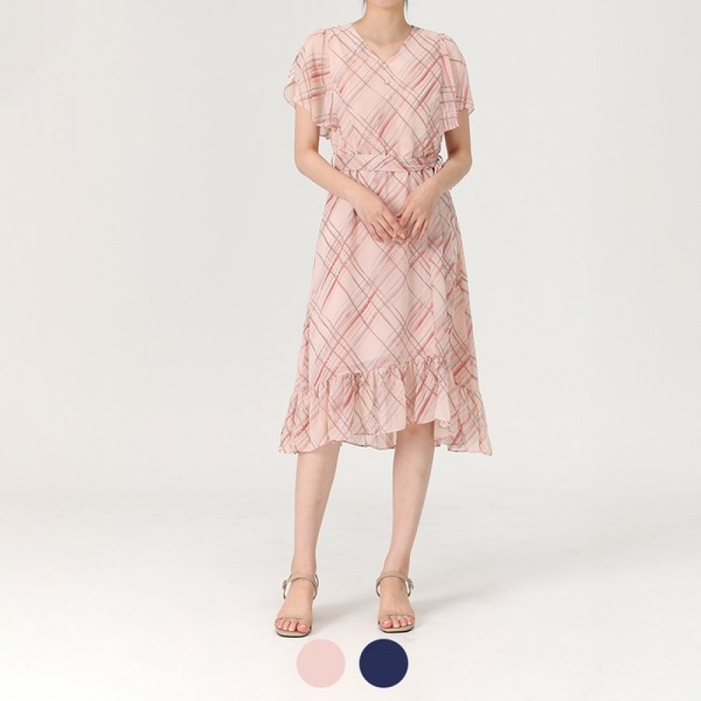 （アナルドバシーニ）（アナルドバシーニ）Vネックプリントドレス（AV06OP02M）