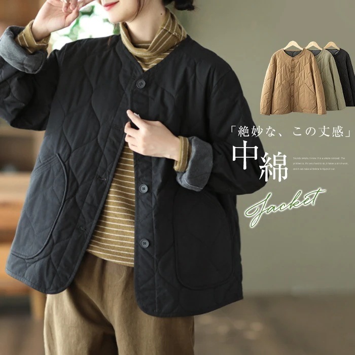 お洒落度上がる絶妙バランス 中綿を使用しボリューム感を抑えながらも保温性を実現今日は30パーセント