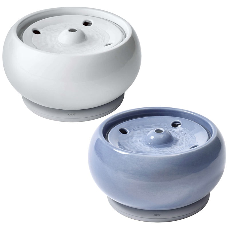 GEX　ピュアクリスタル　セラモ　1.8L　ホワイト / ブルー　USB電源（別売）