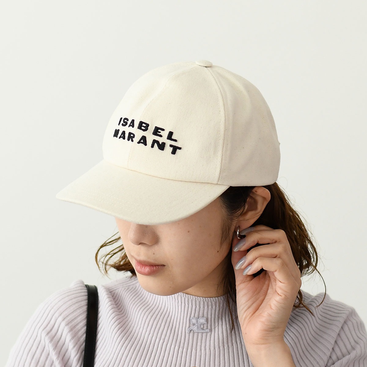 帽子 キャップ TYRON キャスケット CQ001XFB A2C08A レディース ベージュ ベースボールキャップ ステッチ