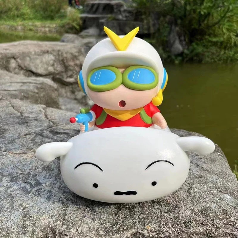 【急速出荷】クレヨンしんちゃん白戦車で遊ぶフィギュアぬいぐるみアイデアアニメ超大型置物車載プレゼント女