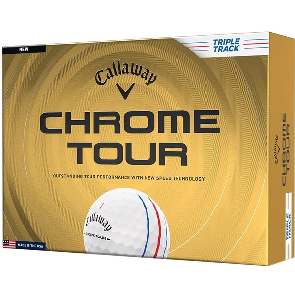 日本正規品 CHROME TOUR (クロムツアー) ボール 2026年モデル ホワイト トリプルトラック ダース