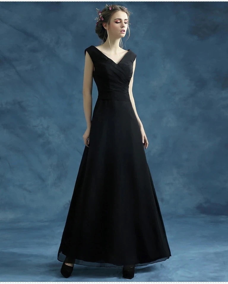 新作ブラック高級感気質エレガント結婚式ドレス演奏会ドレス新年会ドレス着痩せドレステーマドレス