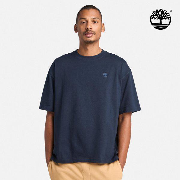26SS ボックスフィット トリロゴTシャツ ネイビー A6AF7 433