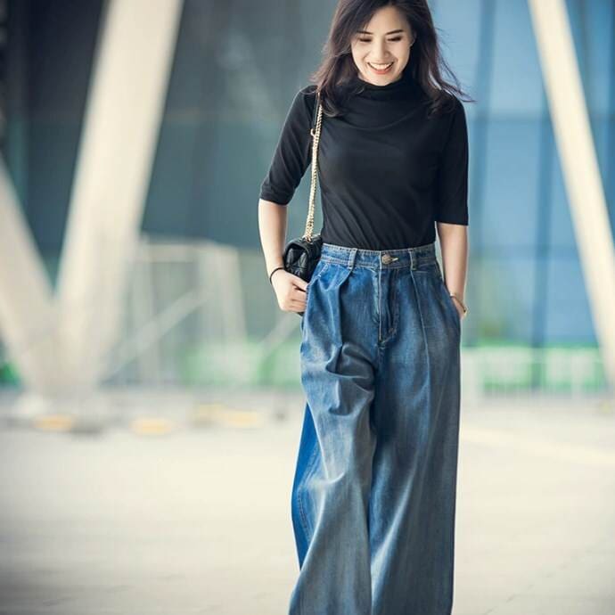 ボトムス パンツ カジュアルパンツ ワイドパンツ デニムパンツ ポケット デニム ハイウエスト かわいい 大人可愛い きれいめ シンプル カジュアル 大人 上品 おしゃれ かっこいい 大人女子 こなれ