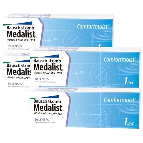 メダリストワンデープラス(30枚入)4箱/宅配便またはレターパックプラス/1日使い捨て コンタクト