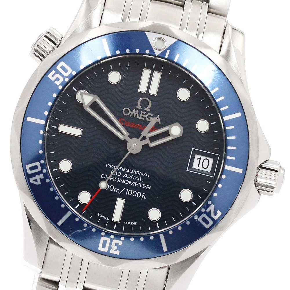 オメガ OMEGA 2222.80 シーマスター300 デイト コーアクシャル 自動巻き ボーイズ _899579【中古】