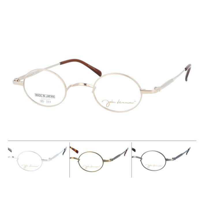 メガネ JL-1123 col.1/2/3/4 40mm 日本製 TITANIUM 一山 丸メガネ 4color