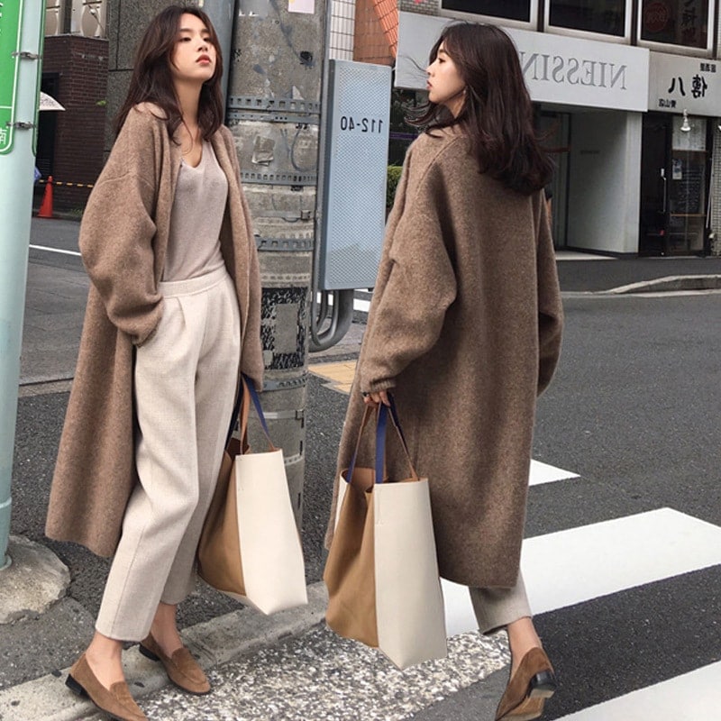人気沸騰 ラシャコート コート ジャケット レデイース ウール 秋冬 オシャレ メリヤス カシミア 長袖 ロング丈コート カジュアルウエア 韓国風 きれいめ アウター