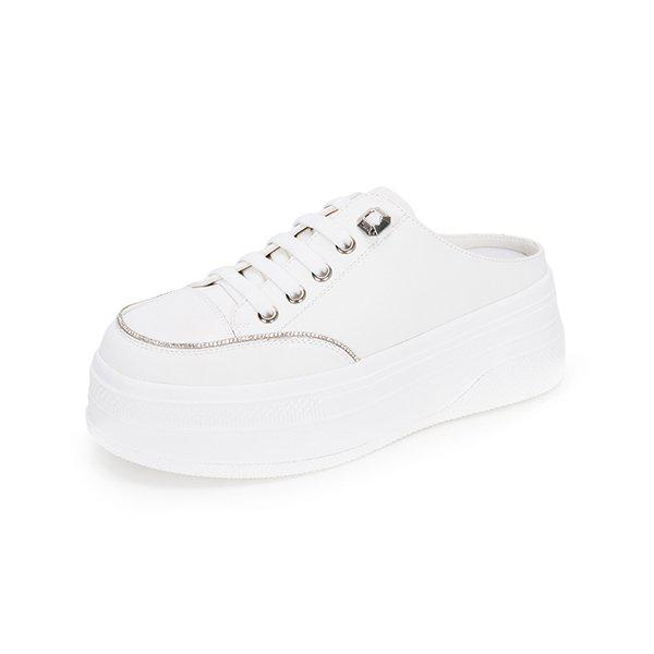 M. Soho 本革カジュアルスニーカーミュール ホワイト 516623901AY