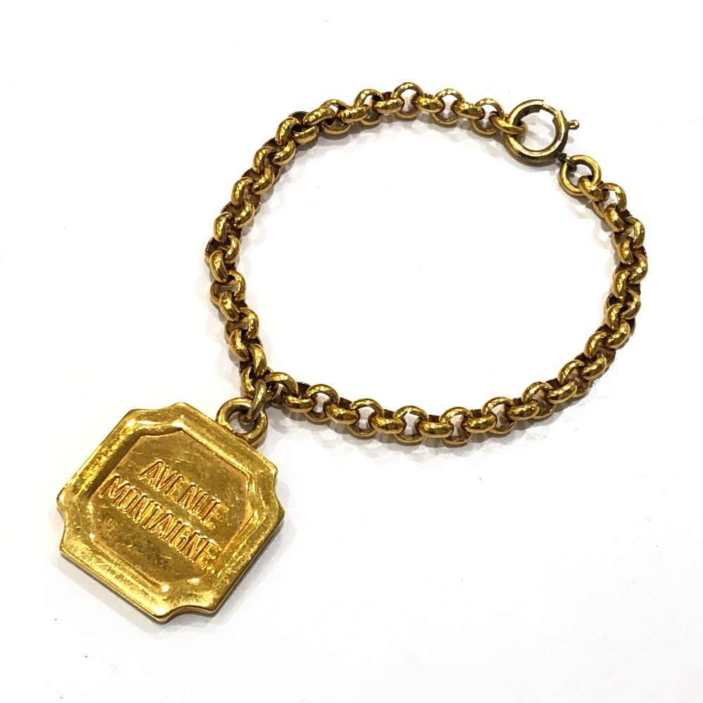 ブレスレット モンテーニュ ロゴ チャーム ブレスレット ヴィンテージ アクセサリー ファッションジュエリー メタル ゴールド