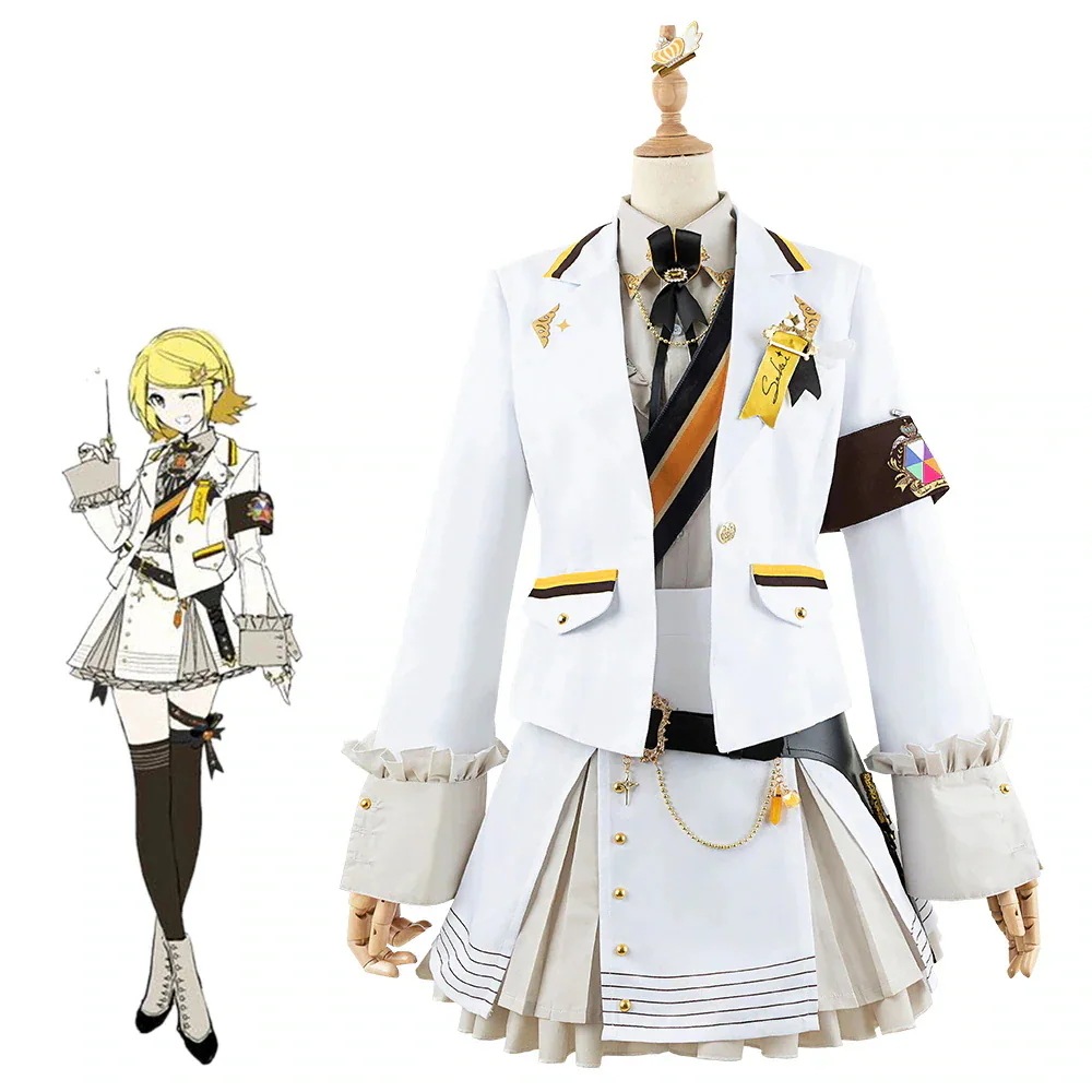 プロジェクトセカイ　プロセカ　2.5周年お祝い　女性用　鏡音リン　桃井愛莉　花里みのり　天馬咲希　東雲絵名　コスプレ衣装期間限定30％