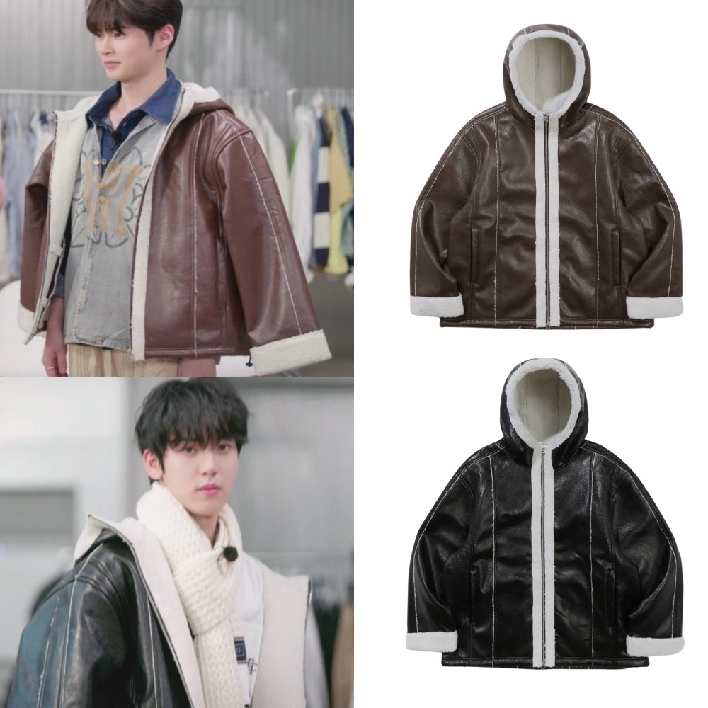 [公式販売店] ゼロベースワン 着用 BIKER MUTON JACKET