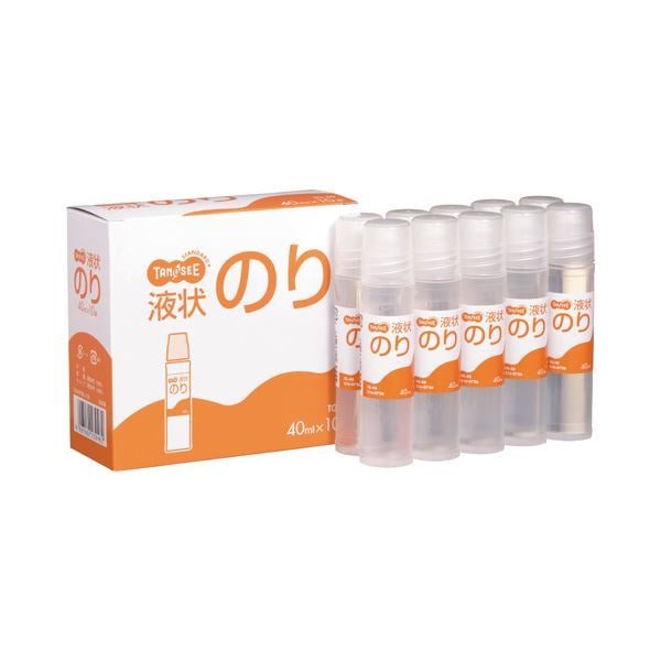 （まとめ） TANOSEE 液状のり 40ml 1セット（10本） [x5セット] 5,586円