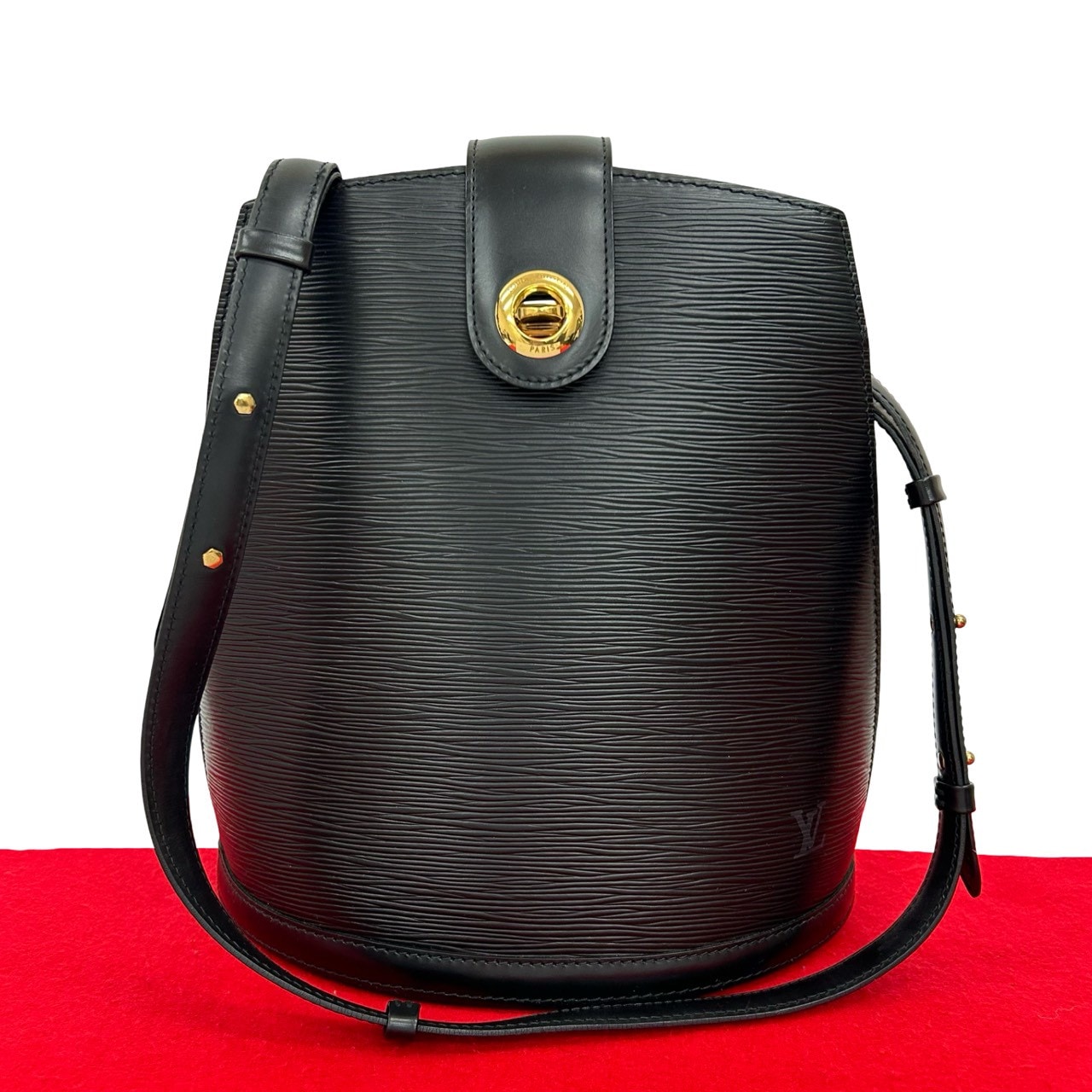 ヴィンテージ クリュニー エピショルダーバッグ エピレザー ブラック 419-9