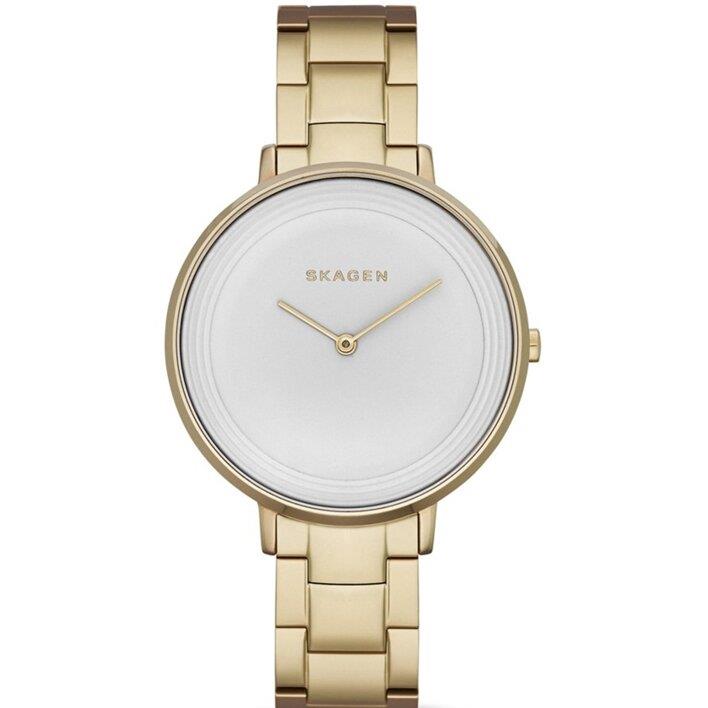 Skagen SKW2330 Ditte Silver Dial Gold-Tone Stainless Steel Ladies Watch
