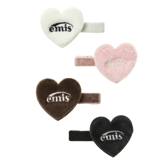 FUR HEART HAIRPIN 4セク