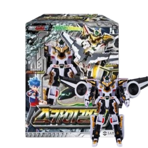 飛行機型 韓国アニメ/韓国男の子向けおもちゃメタルカードボットS スカイギャロップ 変形ロボット
