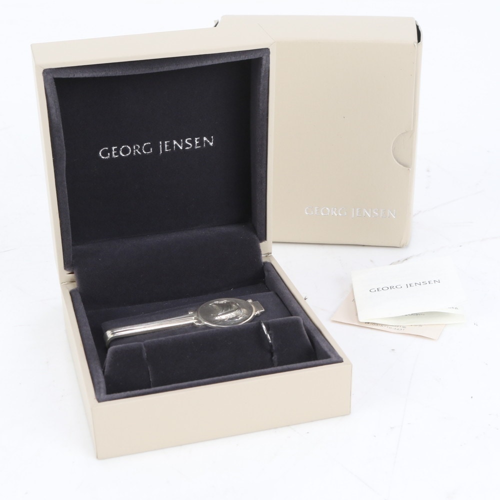 美品 ビジネス 紳士 ネクタイ スーツ シルバー925 タイピン メンズ RUE CQ23-1 中古