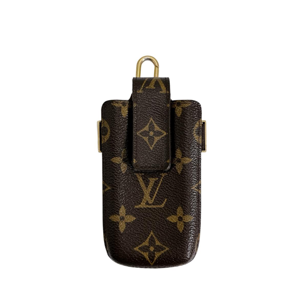 M63064 エテュイ・テレフォン インターナショナル モノグラム 携帯電話ケース ブラウン