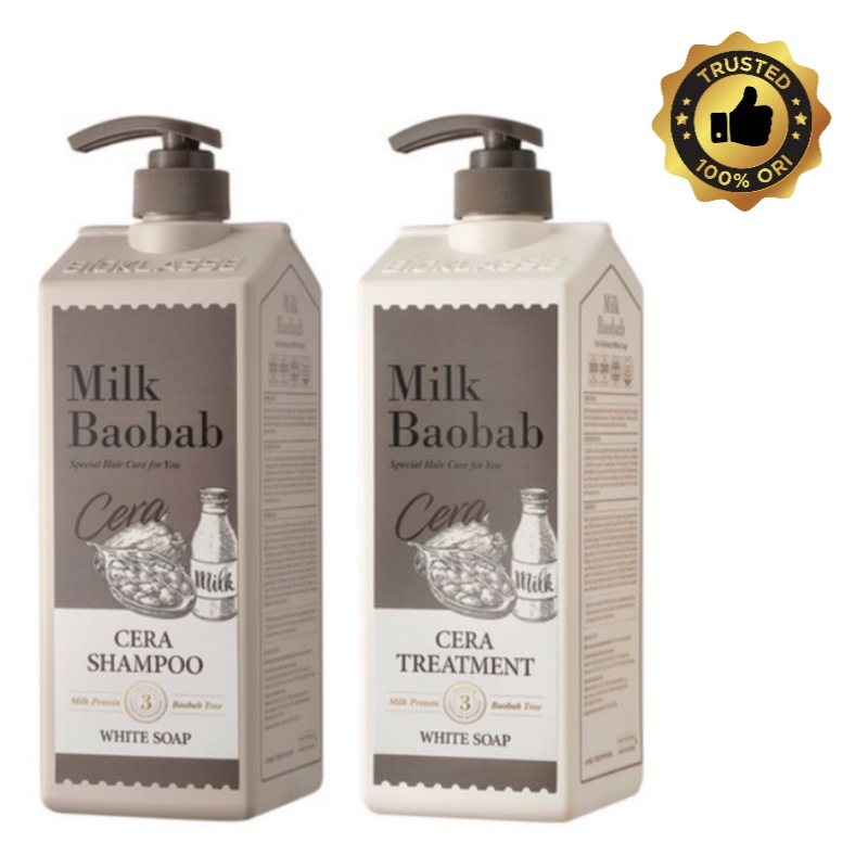 [韓国人気ブランド]セラ シャンプー＆トリートメント ホワイトソープ 大容量 各1.2L 保湿 ダメージケア 家族用 セット香りシャンプーツヤ髪ケア自宅エステケアバオバブシャンプー